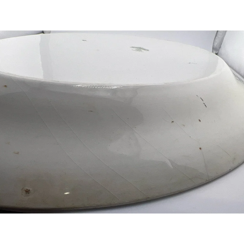 Ipswich J G Meakin England Serving Tray‎ Green Gold Antique Platter Vintage